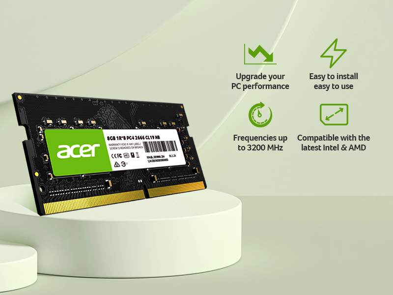 Acer SD100 260-pin DDR4 laptop memory module