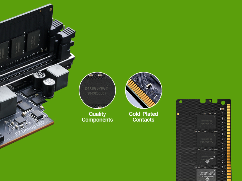 Acer UD100 Desktop DRAM is built with a selection of high-quality components to ensure excellent performance