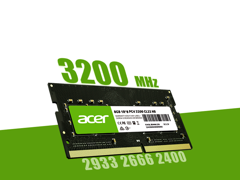 Choose SD100 DDR4 from 2400 up to 3200 MHz to make your laptop system run faster and more smoothly.