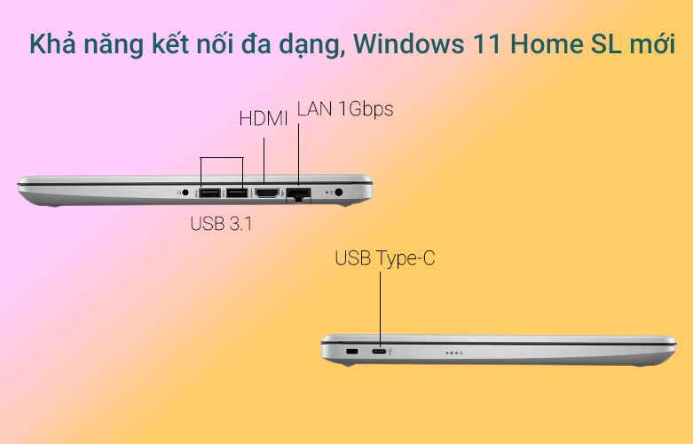 Laptop NB HP 240 G8 (617L3PA) | Đa dạng cổng kết nối
