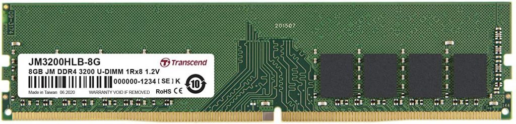 Ram Transcend DDR4 8GB 3200Mhz U-DIMM