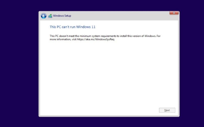 bỏ qua yêu cầu TPM 2.0 khi cài Windows 11