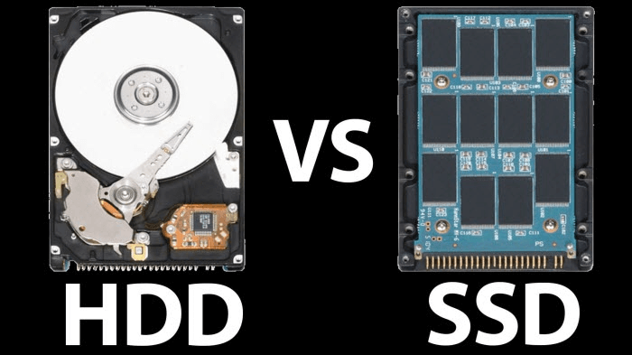 cách phân biệt ổ cứng SSD và HDD