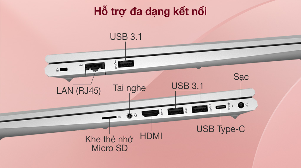 HP Probook 450 G8 i3 1115G4 (2H0U4PA) - Cổng kết nối