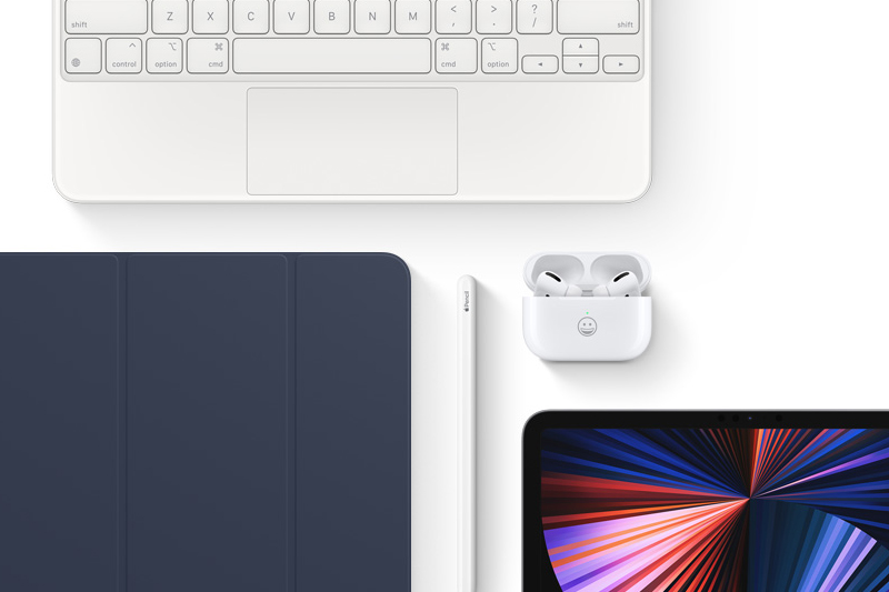 iPad Pro M1 12.9 inch WiFi 128GB (2021) | Kết nối với Magic Keyboard với các phím có đèn nền, cùng bàn di chuột, bút Apple Pencil