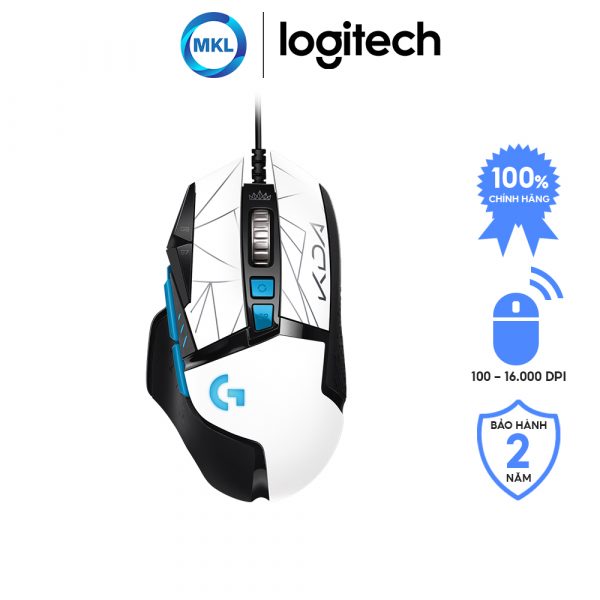 logitech g502 kda hero high performance gaming mouse