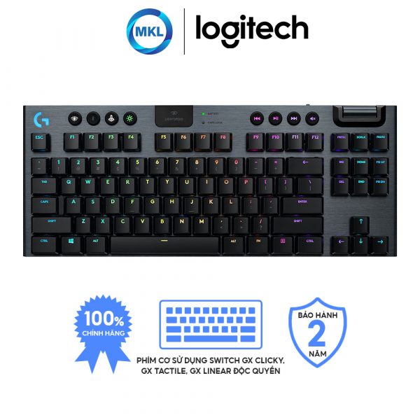 logitech g913 tkl lightspeed wireless rgb mechanical gaming keyboard