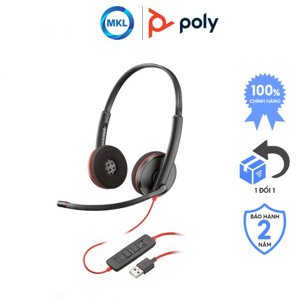 poly tai nghe poly blackwire 3220 usb a