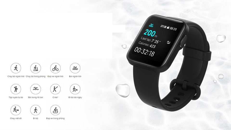 Xiaomi Mi Watch Lite | Hỗ trợ tập luyện chuyên nghiệp